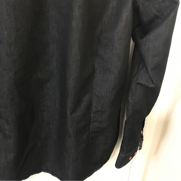 Coof Andy charcoal black button down long sleeve shirt - Picture 10 of 11